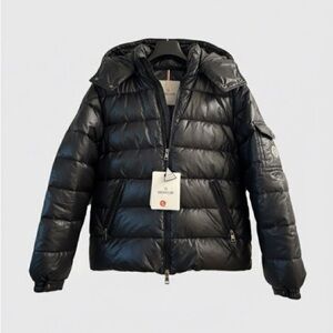 Moncler Shiny Black Quilted Jacket